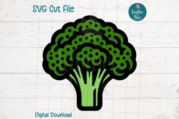 Broccoli SVG Cut File: Fresh Graphics for Crafts & Content