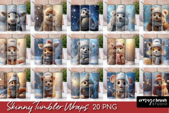 Christmas Animals Tumbler Wrap Bundle: Graphics & Branding Review