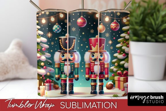 Christmas Nutcrackers Tumbler Wrap: Graphics & Tumbler Wraps