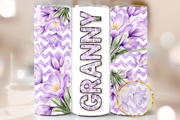 Floral Granny Skinny Tumbler Wrap PNG: Graphics & Crafts Review