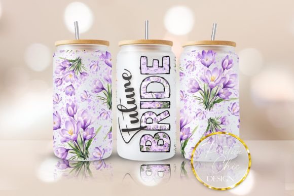 Future Bride Libbey Cup Wrap Wedding PNG Graphic Design for Crafts