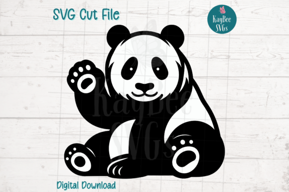 Giant Panda SVG: Graphics & Crafts Cut File