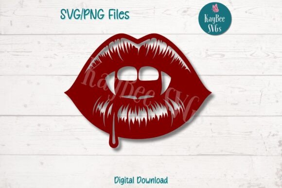 Vampire Lips Graphics for Crafts & Digital Products